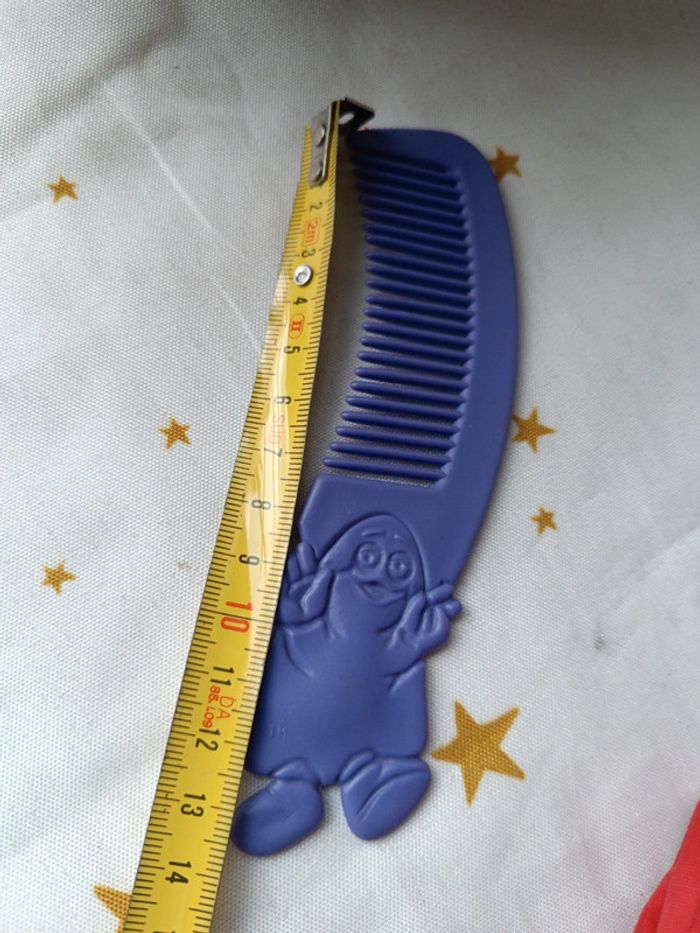 Grimace Ronald peigne sac bag mini small vintage violet purple 1993 brush keychain McDo happy - photo numéro 9