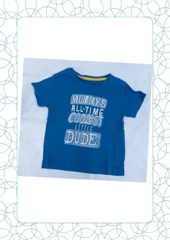 Tee shirt manches courtes 24 mois Mini Rebel