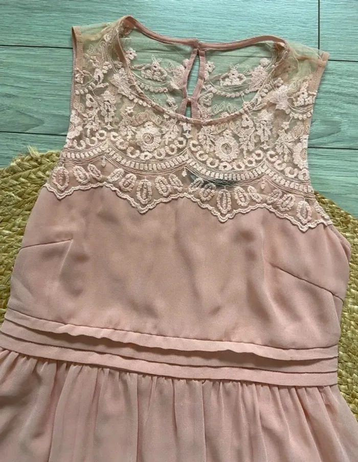 Robe de cérémonie rose Vero Moda Taille 38-40 - photo numéro 3