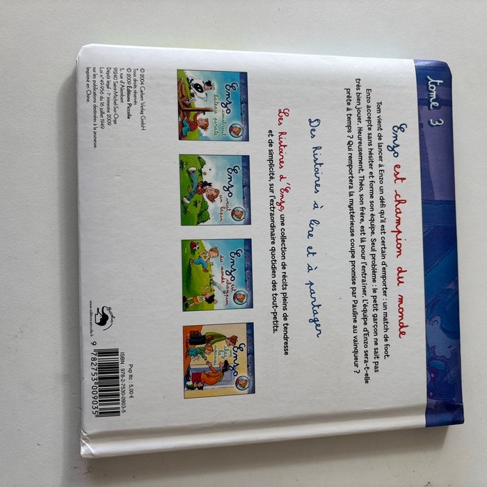 Livre Enzo est champion du monde - photo numéro 2