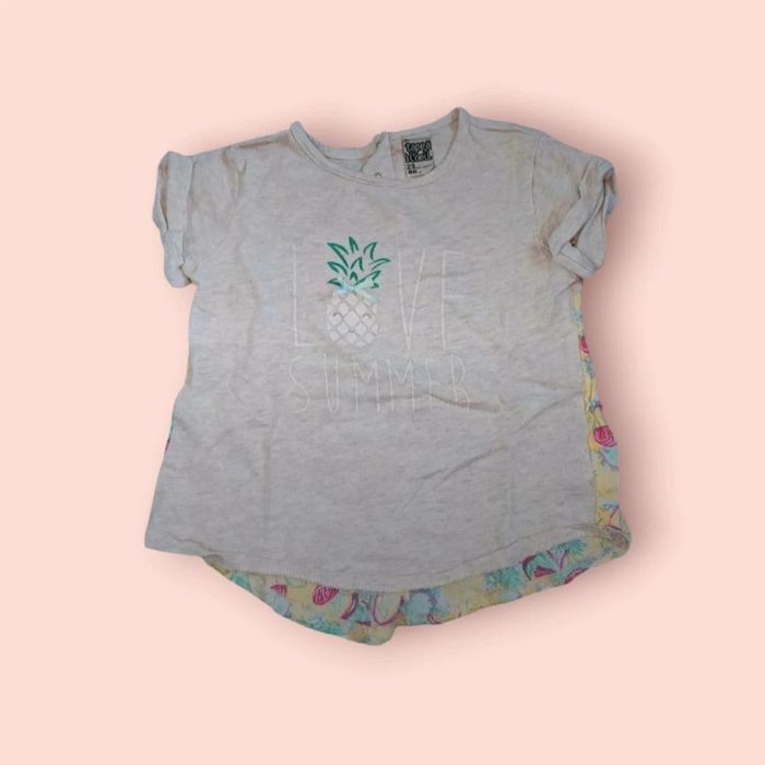 🫶 Tshirt tape a l'oeil taille 23 mois 🩷