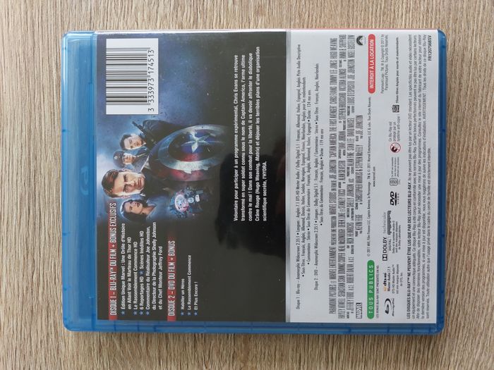 Blu-Ray + DVD Marvel Captain America First Avenger - photo numéro 2