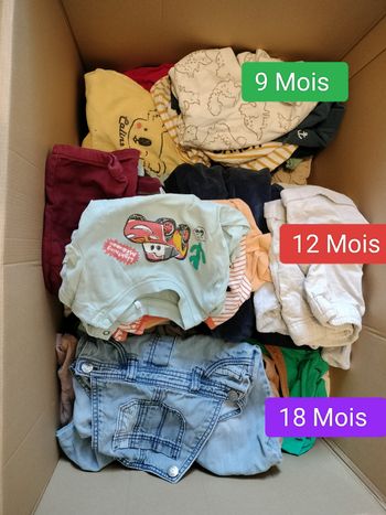 Lot 9/12/18 Mois Garçons