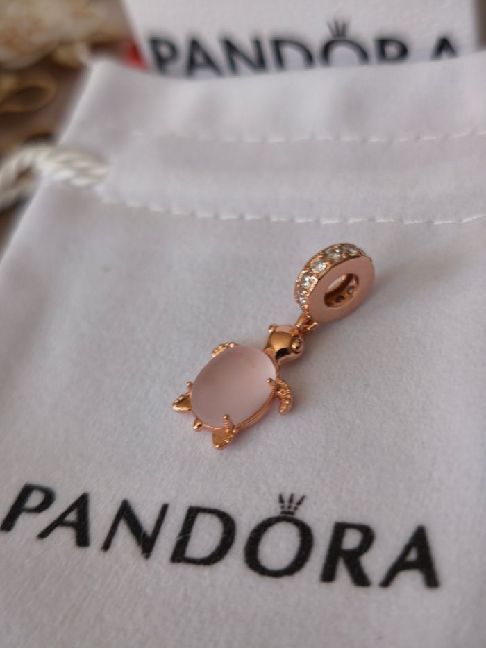 Charm Pandora tortue rose gold - photo numéro 3