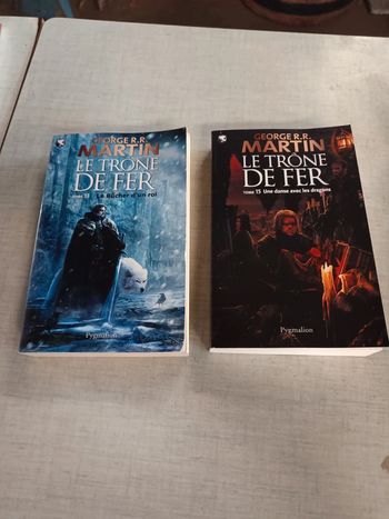 Lot 2 livres le trône de fer tome 13 et 15