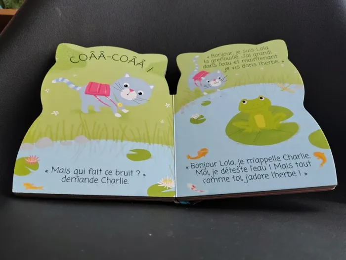 Livre bébé 1 an et plus Chat aventure au jardin charlie développement du langage - photo numéro 3