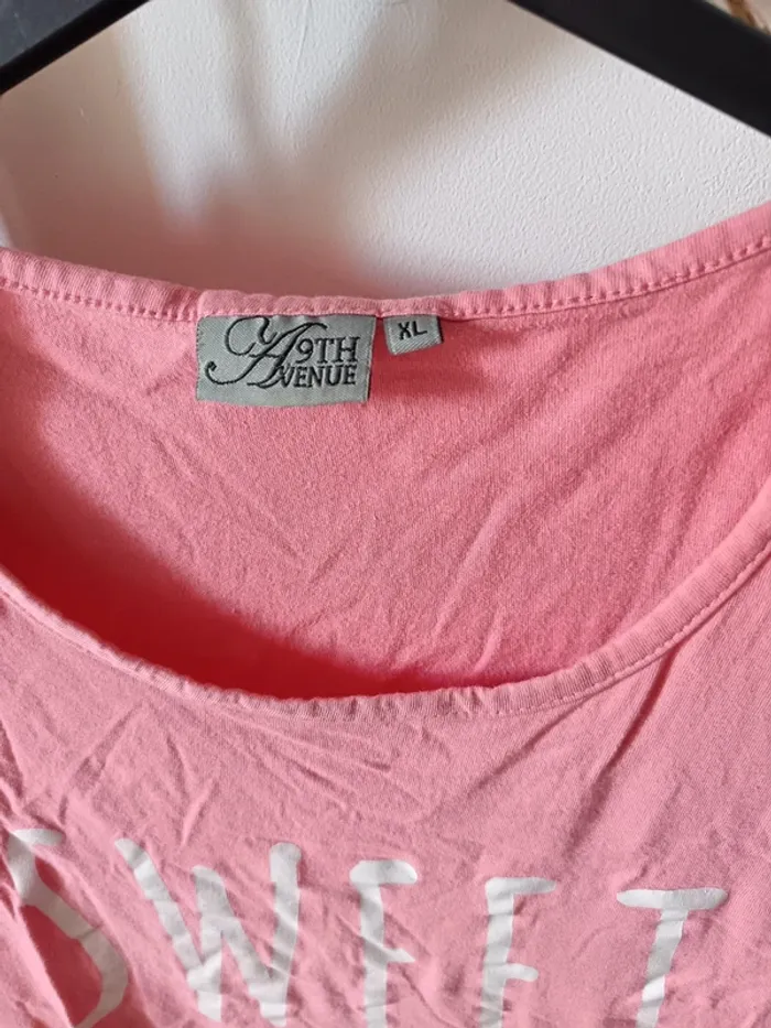 Chemise de nuit coton rose - photo numéro 2