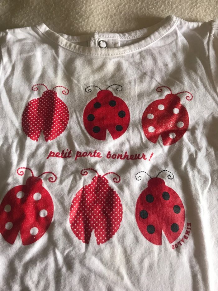 T-shirt coccinelle 12 mois - photo numéro 2
