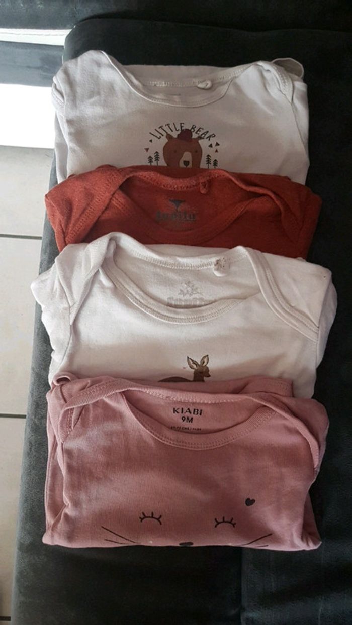 Lot de bodies 9/12 mois