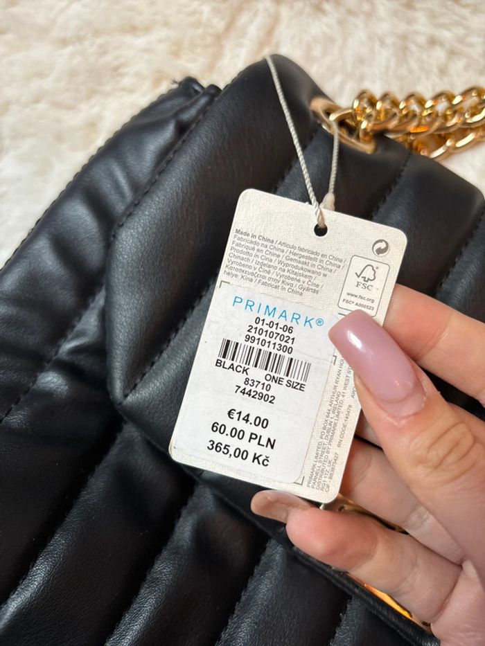 Sac à bandoulière noir et doré Primark - photo numéro 4