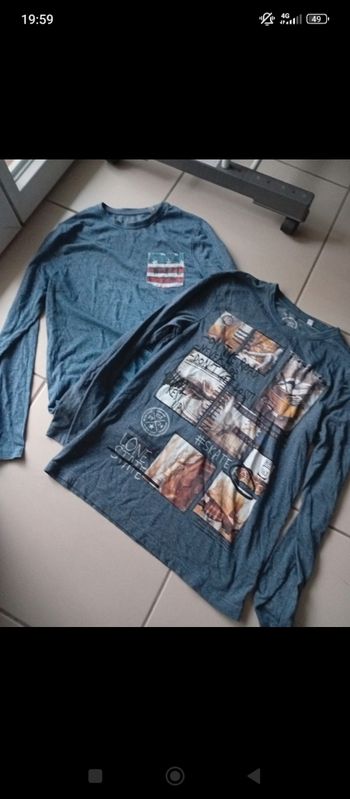 Lot de 2 tee shirts 14 ans