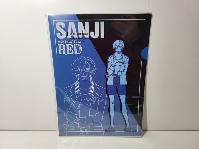 One Piece Porte Document Clear File Ichiban Kuji Film Red Zoro Sanji 22X31 Cm - photo numéro 2