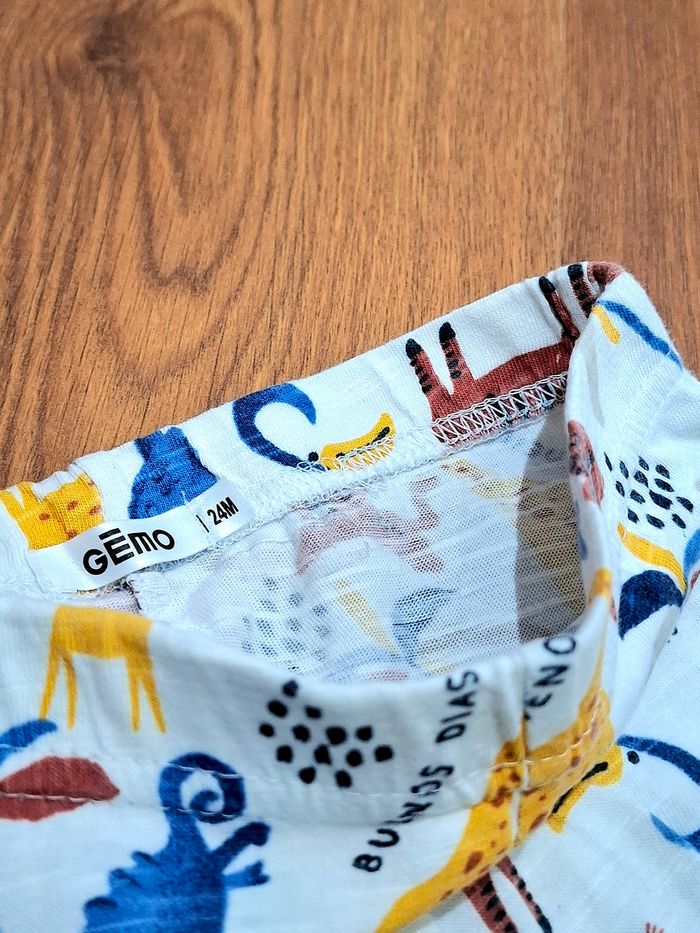 Jogging léger / bas de pyjama bébé – Gémo 24 mois – motif animaux safari - photo numéro 2