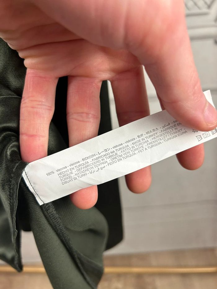 Jupe Mi longue Verte Zara S neuve - photo numéro 4