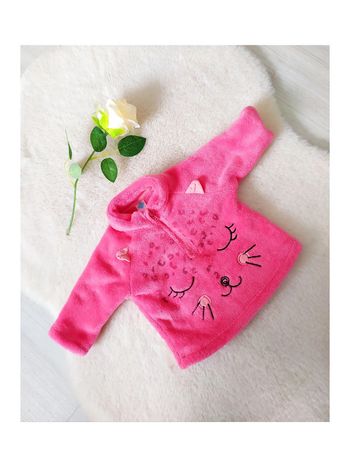 Pull en velours de polaire tout doux et bien chaud bébé fille 3 mois