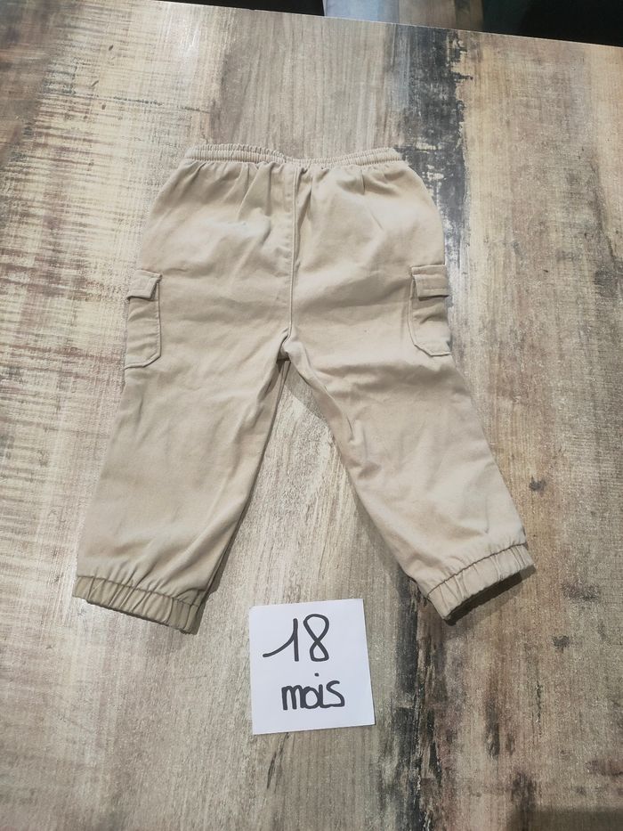 Jeans beige jogger cargo garçon 18 mois Kiabi - photo numéro 3