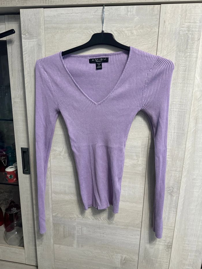 Pull violet amisu taille XS