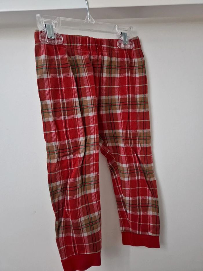 Ensemble Pyjamas pain d'épice à carreaux rouge marron 18-24mois Très bon état - photo numéro 5