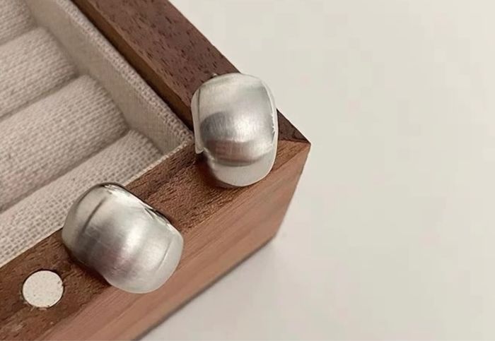 Boucles d’oreilles argenté