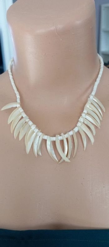 Collier pointes de nacre vintage