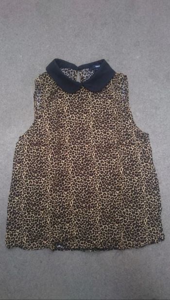 Blouse léopard col claudine Tally Weijl