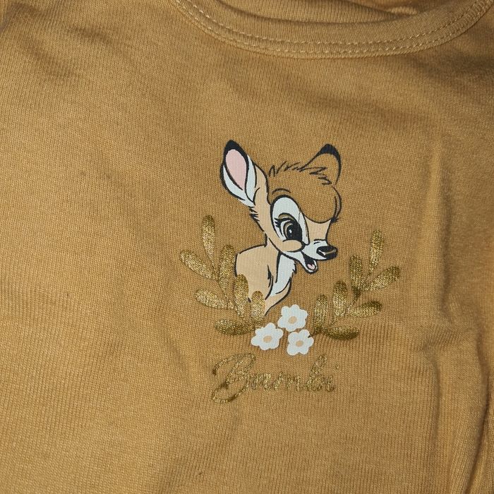 Lot de 2 bodys 12 mois bambi disney - photo numéro 3