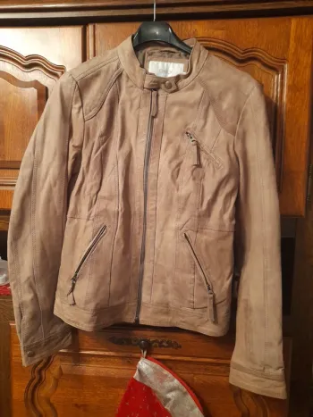Veste cuire