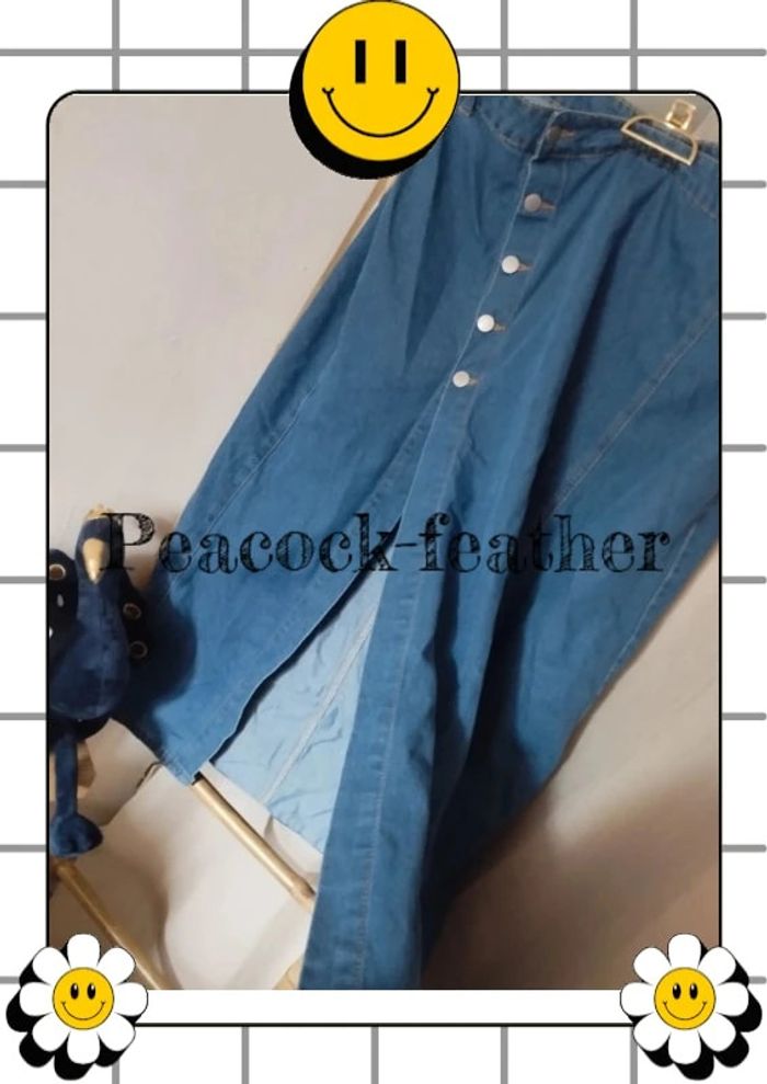 Jupe longue jean 46/48 2xl shein - photo numéro 3