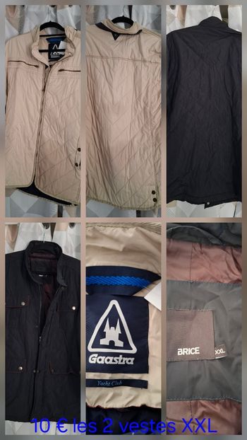 2 vestes homme XXL