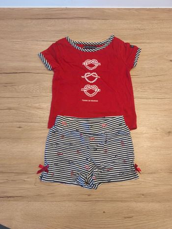 Ensemble tee-shirt manches courtes shirt 24 mois