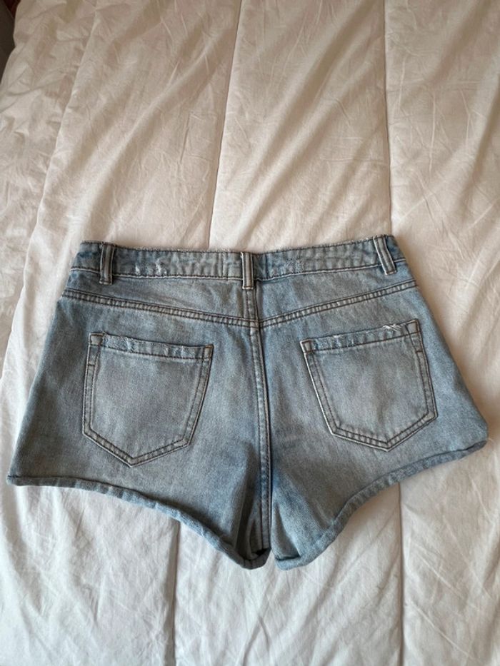 Short jeans court taille haute new look taille 38 - photo numéro 2