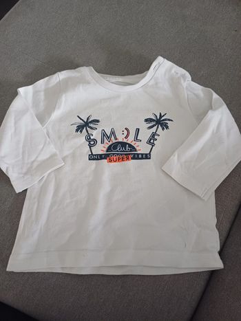 T-shirt manches longues gémo 6mois
