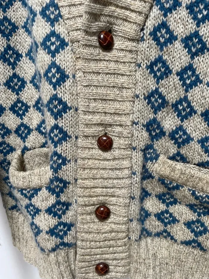 Eddie Bauer Vintage Cardigan Wool Laine Mens XL - photo numéro 4