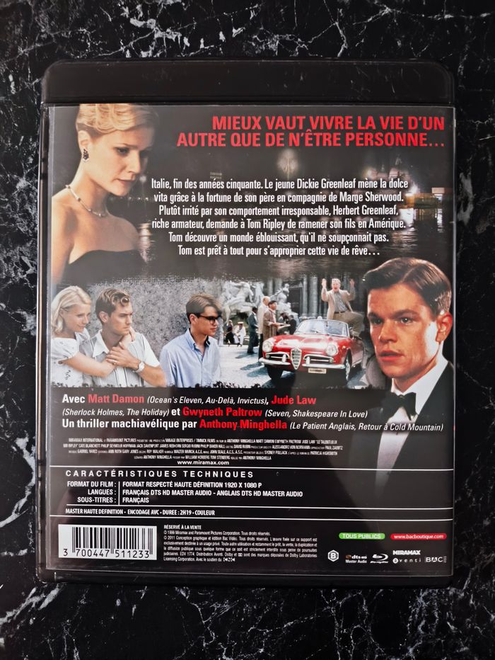 Le Talentueux Mr. Ripley en Blu-ray - photo numéro 2