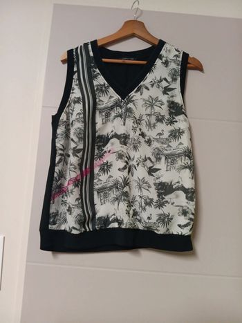 Blouse la mode est à vous noire et blanche