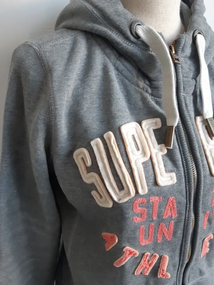 Gilet zippé à capuche Superdry T40 - photo numéro 5