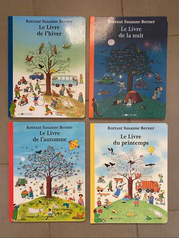 Lot de 4 livres des saisons de Rotraut Suzanne Berner