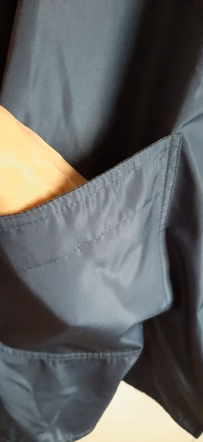 Imperméable réversible bleu marine et gris - photo numéro 6