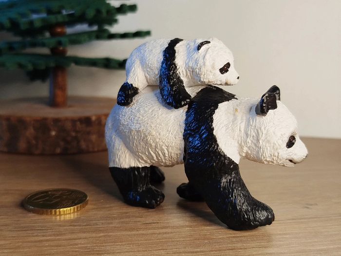PAPO panda et son bébé Figurine Animal de la savane - photo numéro 3