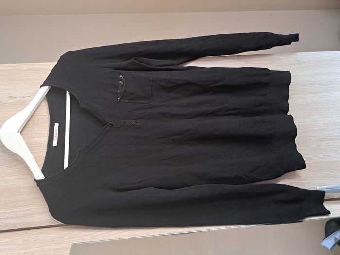 Pull à poche paillettes Camaieu