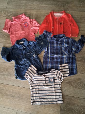 Chemise ML garçon 12 mois