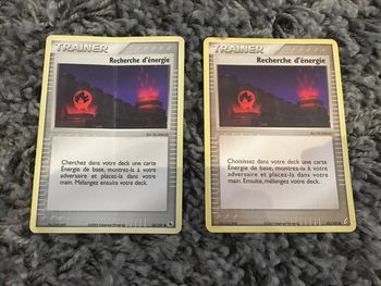 Cartes Pokémon recherche d’énergie traîner