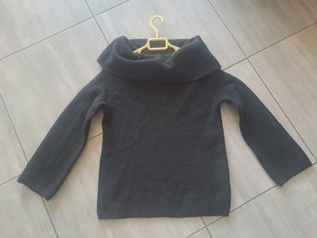 Pull noir à grand col H&M Taille XS