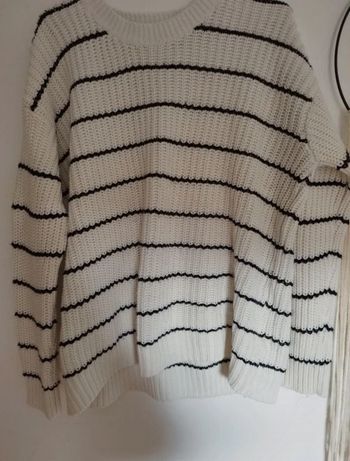 Pull oversize marinière kiabi