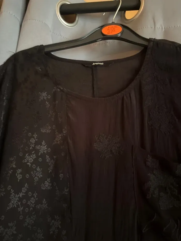 T-shirt fluide manches trois quarts Desigual - photo numéro 3