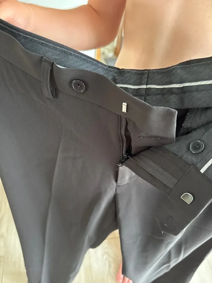 Pantalon de costume noir Brice taille 44 - photo numéro 3