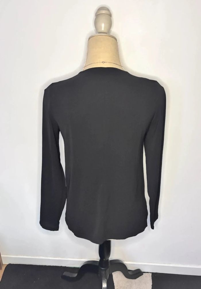 🌸 blouse noire fluide avec fermeture éclaire #rptamar - photo numéro 4