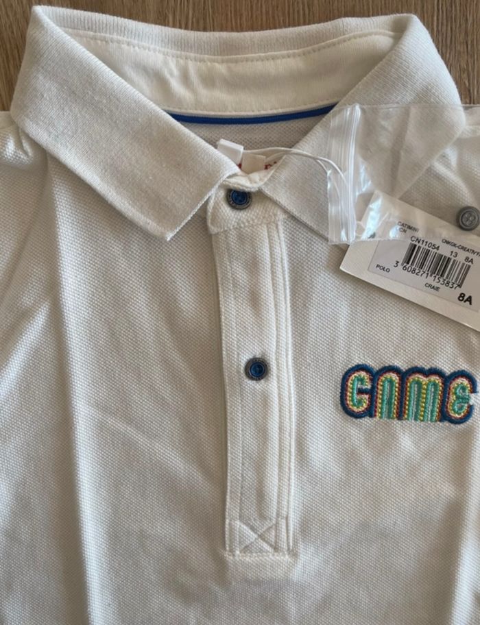 Polo catimini taille 8 ans neuf avec étiquettes - photo numéro 2