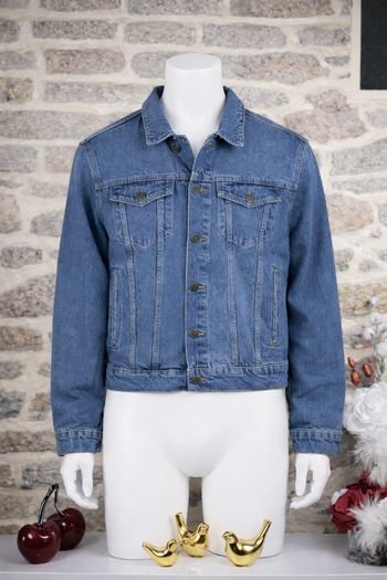 Veste en jeans bleu denim Homme/ Ado taille M marque River Island 🎸