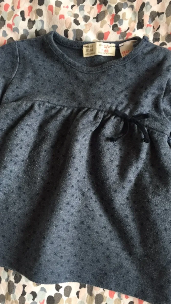 Robe zara 1/3 mois bleu - photo numéro 3